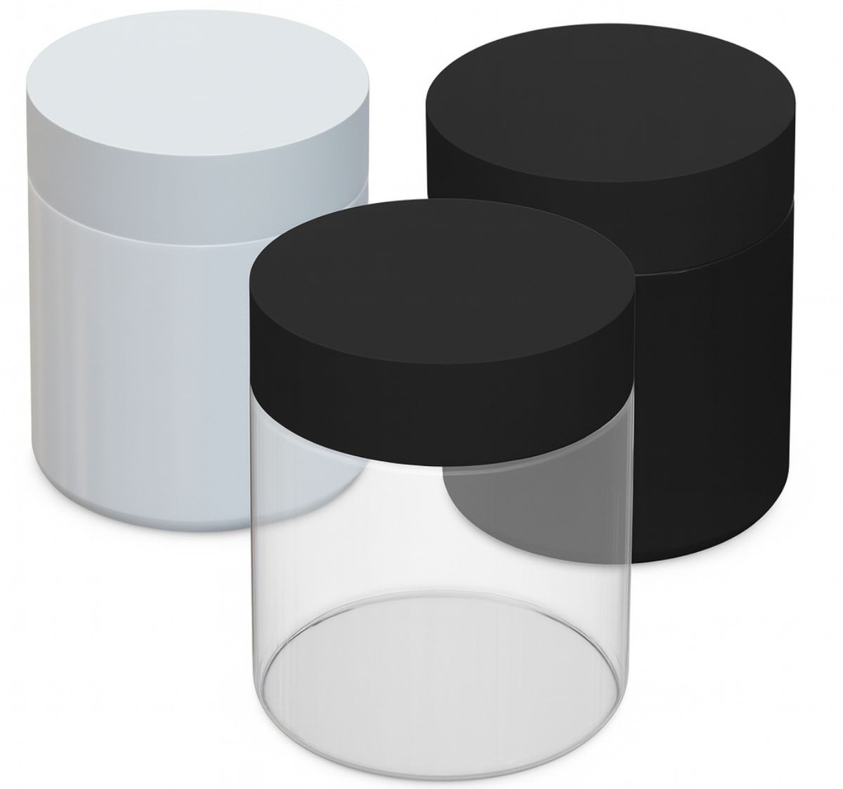 Plastic flower jars